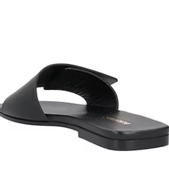 Burberry Leather TB Plaque Sandals - Picture 3 of 9